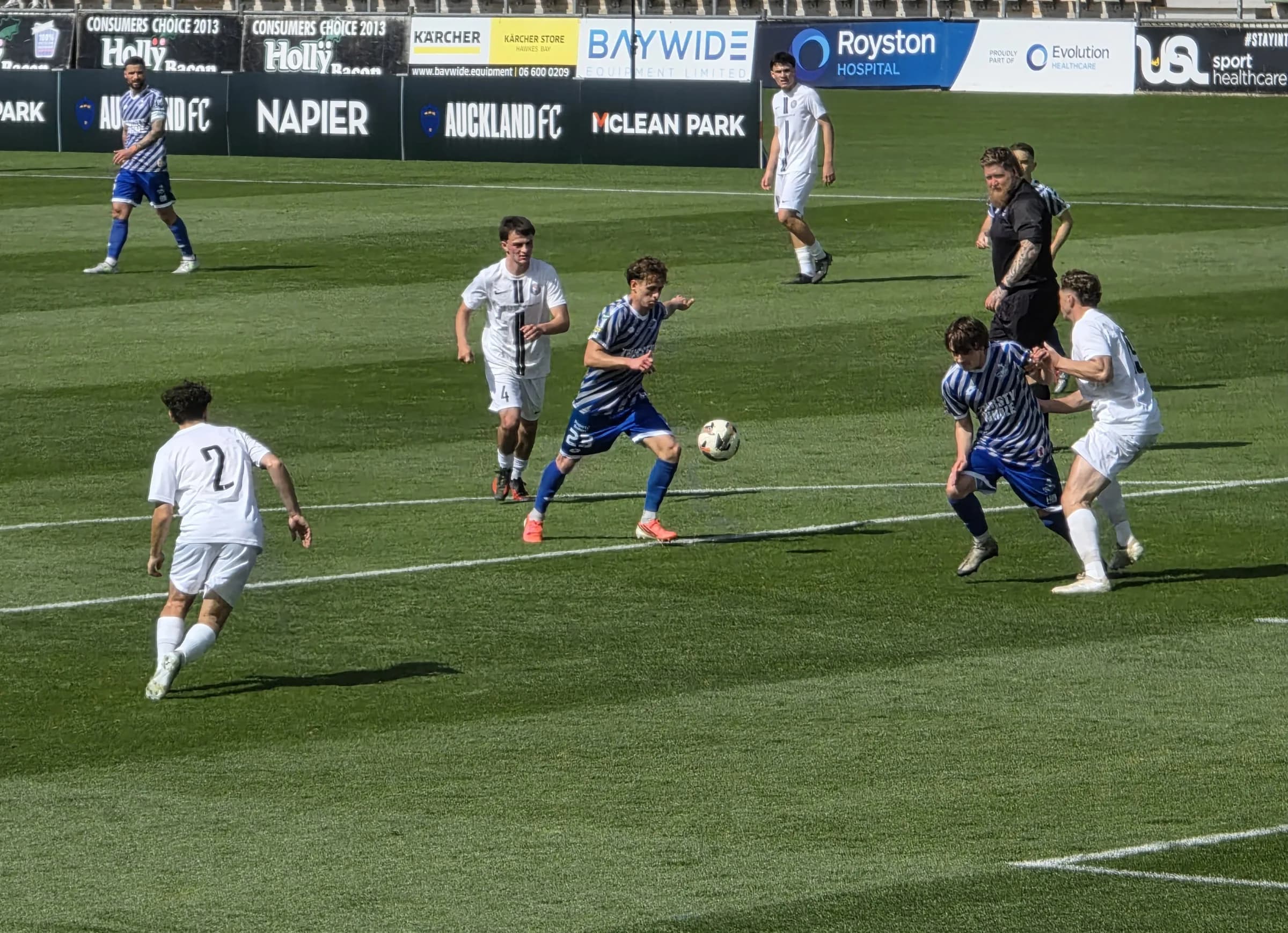 Napier City Rovers play against Palmerston North United.